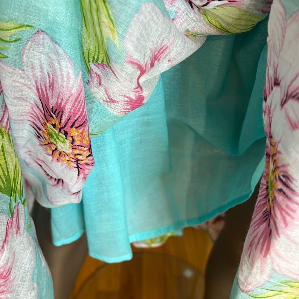 NWT Debbie Katz Lulu Dress Cotton Bohemian Floral (008) - Picture 10 of 13